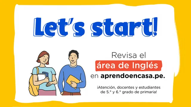 Aprendo en casa SEMANA 19: clases de inglés online para 5 y 6 grado de primaria