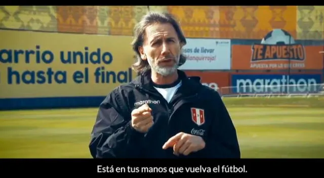 Ricardo Gareca quiere que vuelva el fútbol peruano.