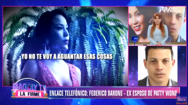 La expareja de Patty Wong, Federico Barone, señaló estar sorprendido que lo hayan acusado de estar detrás de la denuncia por despido de uno de sus trabajdores.