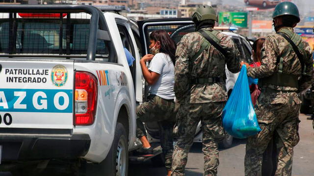 Independencia y Comas fueron los distritos donde hubo más infractores al domingo de inmovilización social obligatoria, según la PNP.