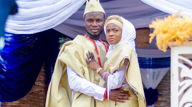La pareja de esposos de Nigeria.
