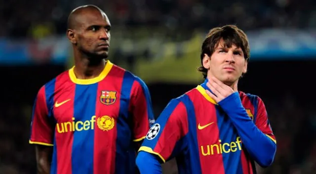 Éric Abidal llegó a jugar con Lionel Messi en el Barcelona.