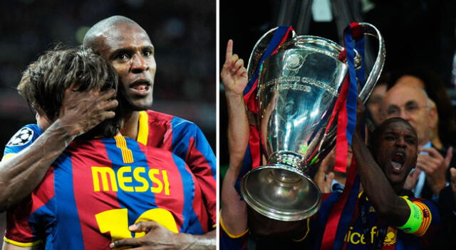 Abidal levantó la Champions League.