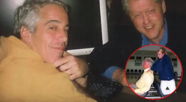 Bill Clinton y Jeffrey Epstein.