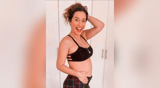 La actriz Natalia Salas se encuentra en la mitad de su embaraza y se encuentra muy emocionada con la llegada de Leandro, el nombre de su bebé.