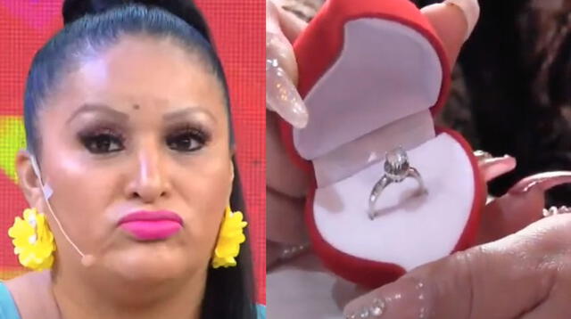 Paloma de la Guaracha sorprendida por anillo de compromiso de S/90 soles