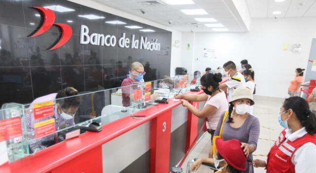 Puedes cobrar tu pensión en los Bancos de la Nación a nivel nacional.