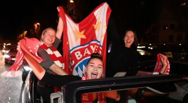 Celebraciones en Múnich, Alemania, tras la final de la Champions League | Foto: La Tercera