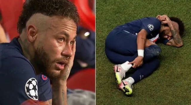 Neymar lloró por perder la Champions League.