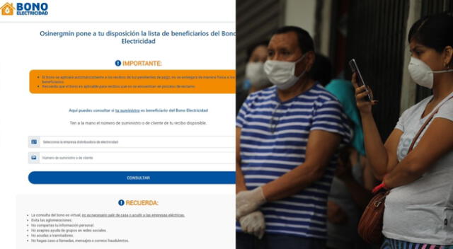 Consulta por el subsidio de 160 soles en la plataforma de Osinergmin hoy con tu número de suministro y nombre de la empresa de energía eléctrica.