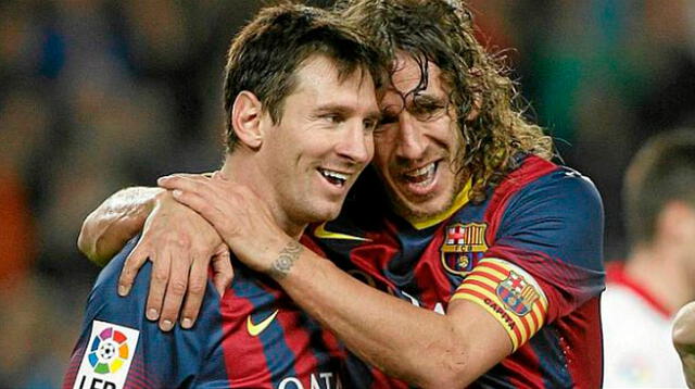 Messi recibe el respaldo de Carles Puyol.