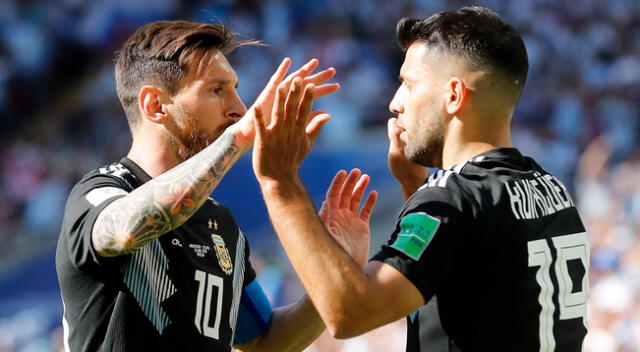 Lionel Messi y Sergio Agüero son figuras de la selección argentina | Foto: EFE