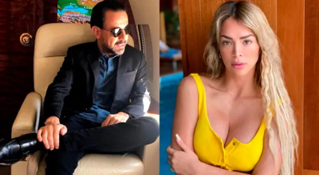 La modelo Sheyla Rojas se emocionó al ver que el millonario libanés le había dejado un mensaje por su onomástico.