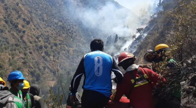 Incendios forestales en Cusco a punto de llegar a zona arqueológica.