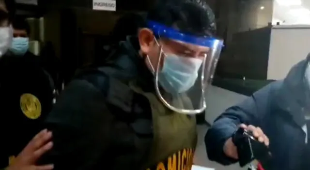 Job Jonatan Luque es trasladado a carceleta de Fiscalía de Lima Norte.