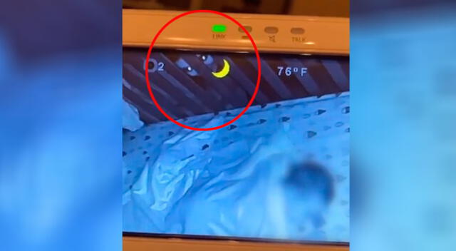 Mujer descubre la presencia de un supuesto fantasma mientras su bebé dormía