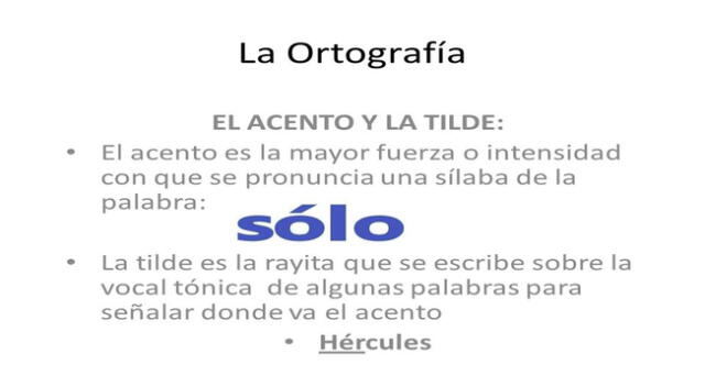 Aprende a diferenciar entre acento y tilde.