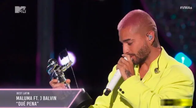 Maluma gana premio en los MTV  VMAs 2020