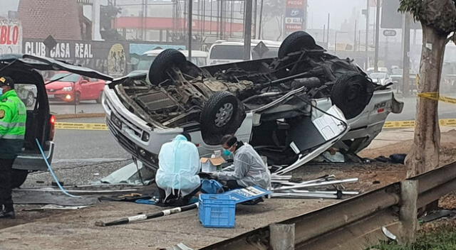 El conductor del miniván fue identificado como Jonathan Arturo Villarroel Castro quien luego del fuerte choque salió expulsado falleciendo de manera instantánea.