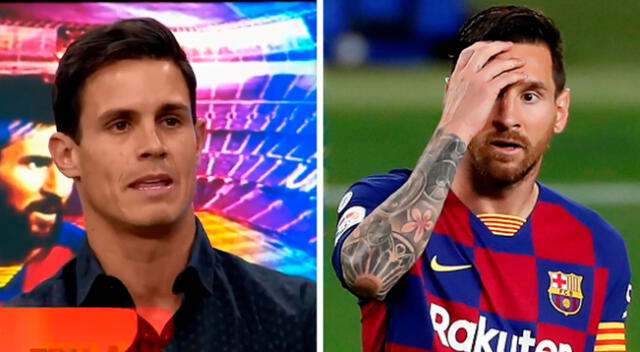 Messi es cuestionado por periodista simpatizante del Madrid.