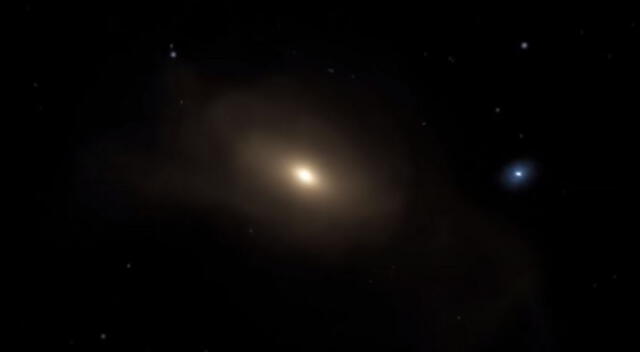 Experimentados científicos capturaron el preciso momento en que la galaxia Andrómeda choca con la Vía Láctea.