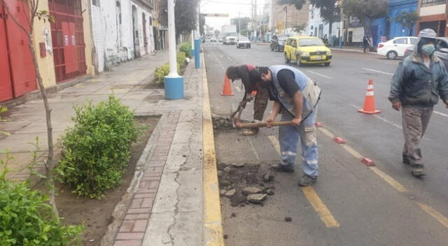 Municipalidad del Callao ejecuta recuperación de varias obras públicas con todos los protocolos de bioseguridad contra el COVID-19.