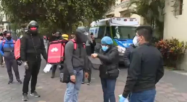 Repartidores que hacen servicio de delivery podrían dejar de trabajar en Miraflores.