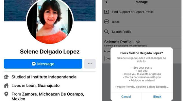 Usuarios de Twitter también indicaron el incidente con la mujer del perfil de Facebook.