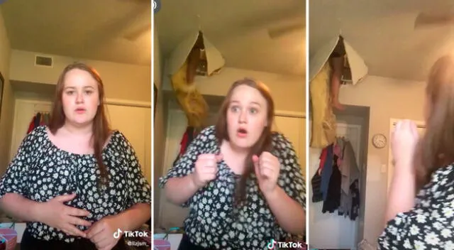 Imágenes del video viral de la joven entonando la dulce melodía mientras su madre rompe el techo tras caída.