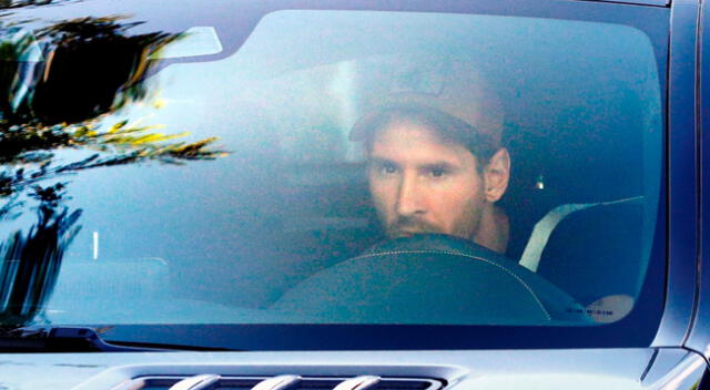 Lionel Messi acudió a la ciudad deportiva del Barcelona.