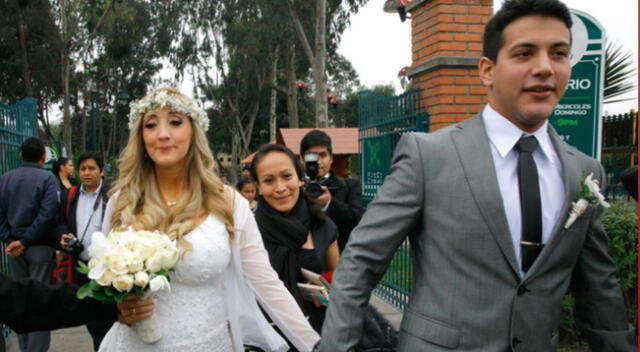 Romina Gachoy y Jean Paul Santa María celebraron 5 años de matrimonio