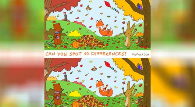 ¿Puedes encontrar las diez diferencias en el menor tiempo posible?