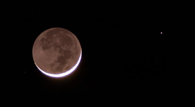 Conoce el increíble fenómeno de la conjunción entre la la Luna y Marte.