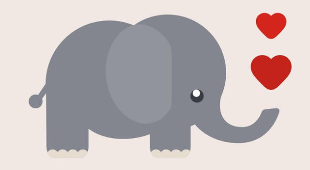 Reta a tus amigos en este desafío visual a encontrar un corazón escondido entre la manada de elefantes de colores.