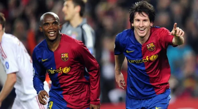 Samuel Eto'o y Lionel Messi hicieron buena dupla en Barcelona | Foto: difusión