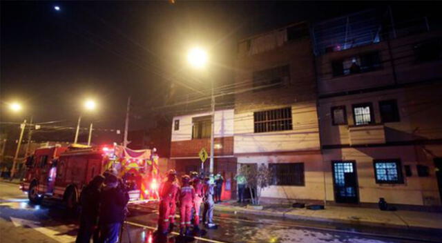 Incendio en Breña dejó a una persona muerta.