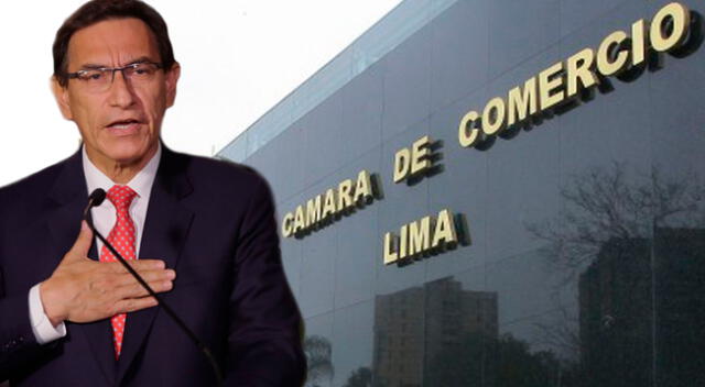 Cámara de Comercio de Lima se pronuncia tras moción de vacancia a Martín Vizcarra.