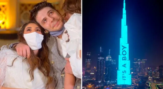 Pareja ilumina la torre más alta de Dubai para revelar el sexo de su bebé