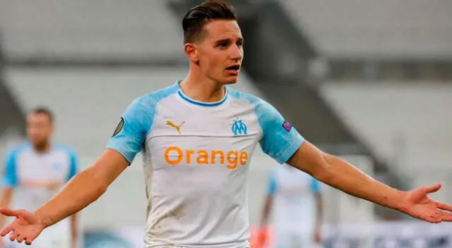 Thauvin anota el primer gol del partido.