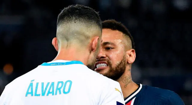 Neymar vio la tarjeta roja en el PSG vs. Marsella.