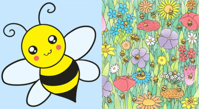 Reto viral: ¿Cuántas abejas ves en la imagen?