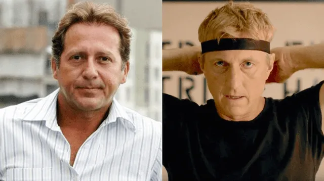 Cibernautas han señalado que el popular 'Johnny' de Cobra Kai, William Zabka, se parece al actor Paul Martin y él reaccionó con una hilarante parodia.