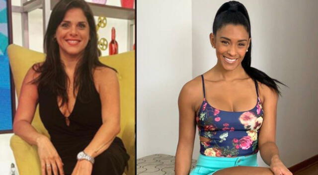 Rocío miranda y Giovanna Valcárcel saludan al popular por su aniversario