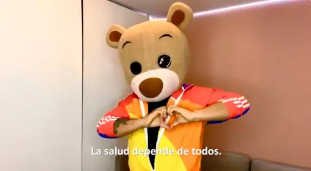 Osito Lima en video del Ministerio de Salud.