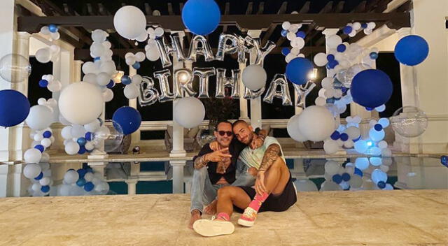 Marc Anthony celebró cumpleaños junto a Maluma.