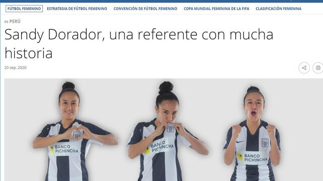 FIFA le realiza especial a futbolista de Alianza Lima