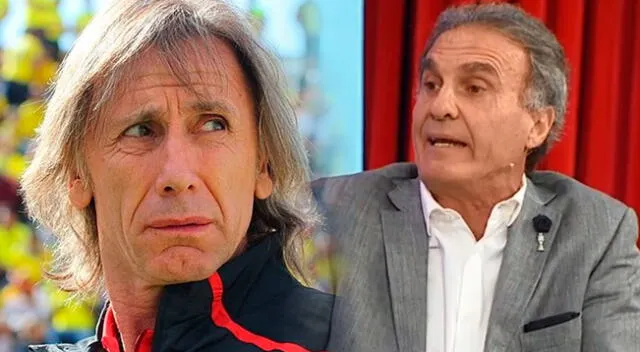 Ricardo Gareca felicitó al Cabezón Ruggeri por estar en ESPN.