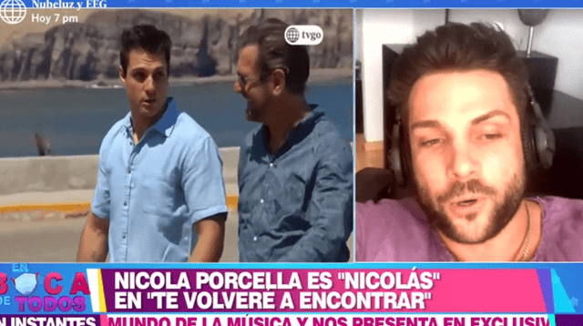 Nicola Porcella celebró el éxito de Te volveré a encontrar en el rating, y recordó lo mucho que se preparó para su participación en la novela.