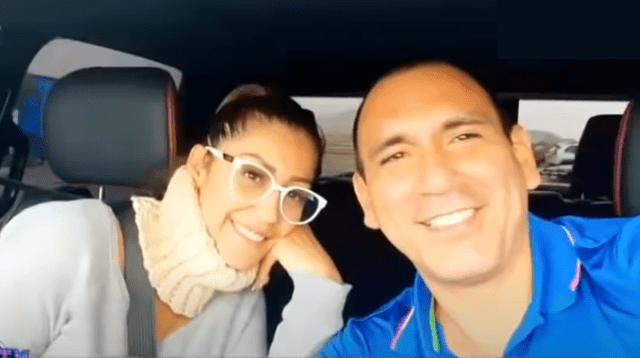 Karla Tarazona es sorprendida con peculiar visita en helicóptero de su pareja