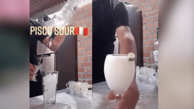 El tutorial de pisco sour  cautivó a los usuarios en las redes sociales.